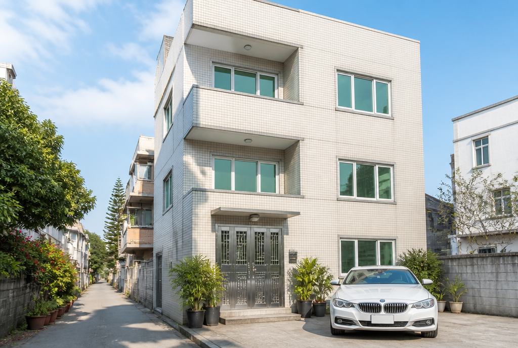 高埔村村屋門前泊車概念圖